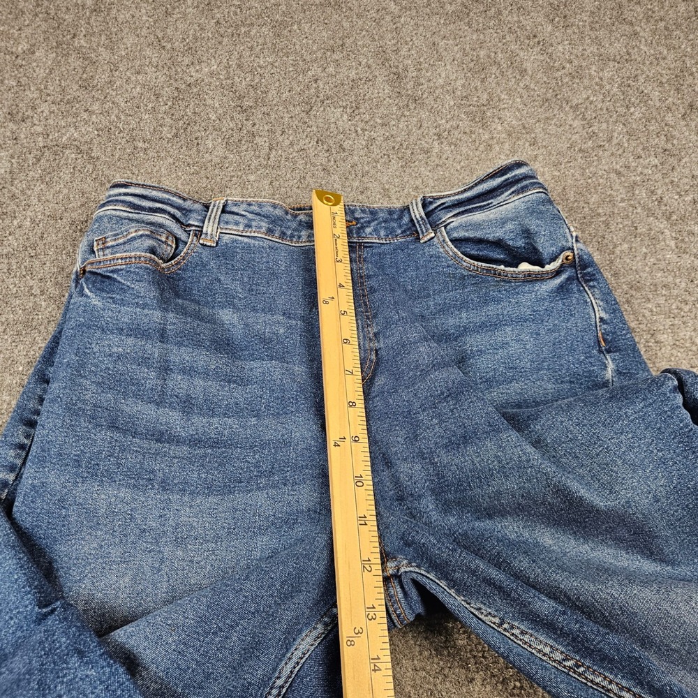 PIECES Mom HW ANK JNS High Waisted Ankle Jeans Blue Medium Wash XL 17102087 - Picture 5 of 14